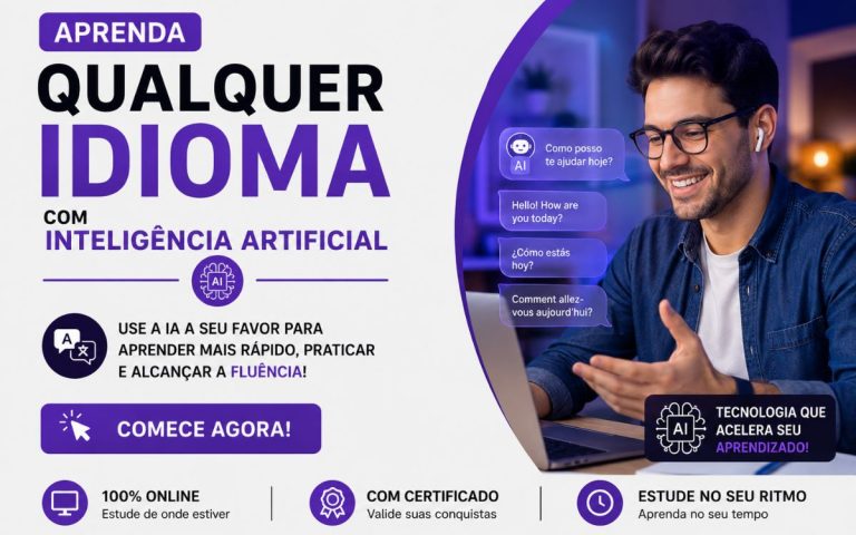 Aprenda Qualquer Idioma com Inteligência Artificial