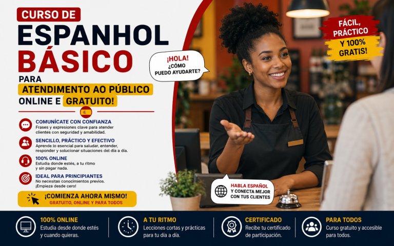 Curso de Espanhol para Atendimento ao Público