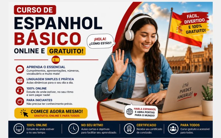 Curso de Espanhol Básico Online e Gratuito