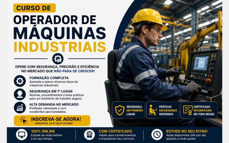 curso de operador de maquinas industriais